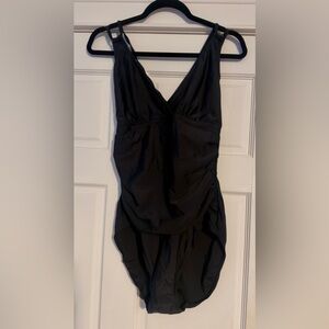 Elegant Black Women's One Piece Swimsuit